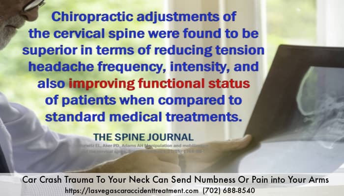 Image With Text stating How Chiropractic Can Help Car Crash Injuries