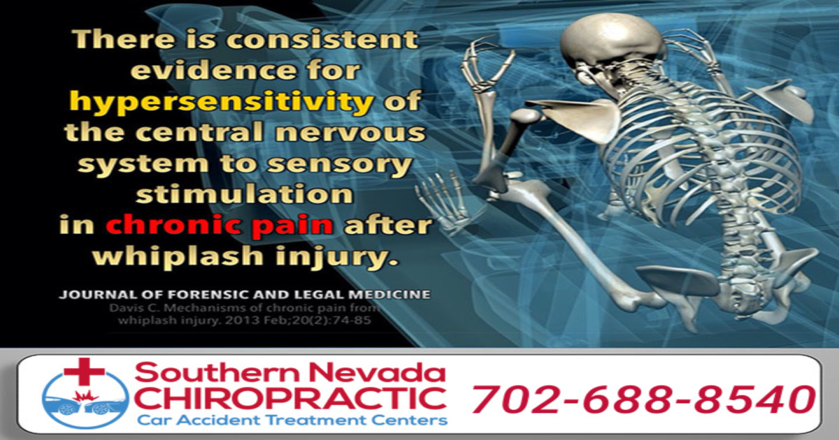 Image of skeleton in a car during accident with overlay Las Vegas Car Accident Whiplash Chiropractor