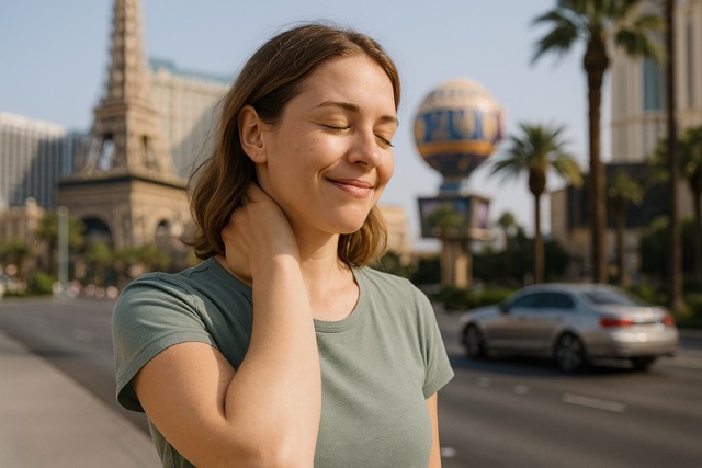 Delayed whiplash symptoms after car accident Las Vegas
