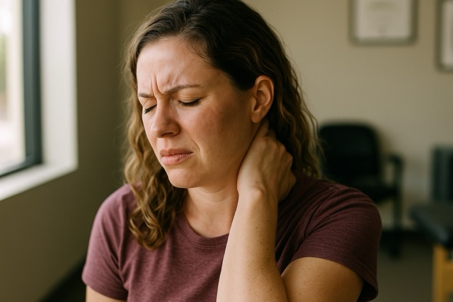 Delayed whiplash symptoms after car accident Las Vegas neck pain